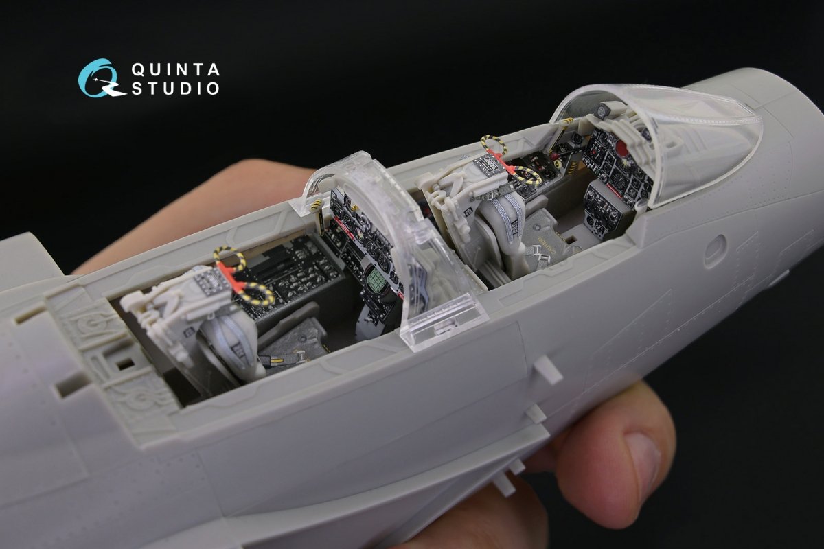 Quinta Studio QD32035 F-4C 3D-Printed &amp;amp; coloured Interior on decal paper (for Tamiya kit) 1/32 – immagine 7