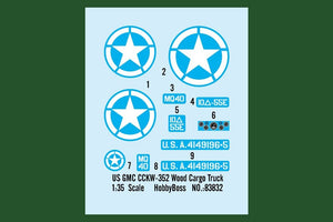 Hobby Boss 83832 US GMC CCKW-352 Wood Cargo Truck – zdjęcie 3