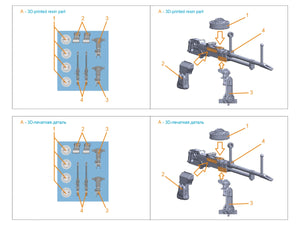 Quinta Studio QT48103 Vickers K Machine gun, 2 pcs (all kits) 1/48 – imagen 7