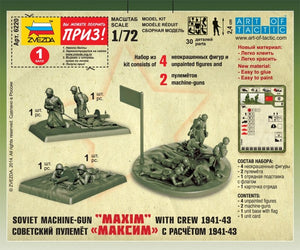 Zvezda 6220 Soviet machine-gun with crew (winter uniform) 1/72 – Bild 2