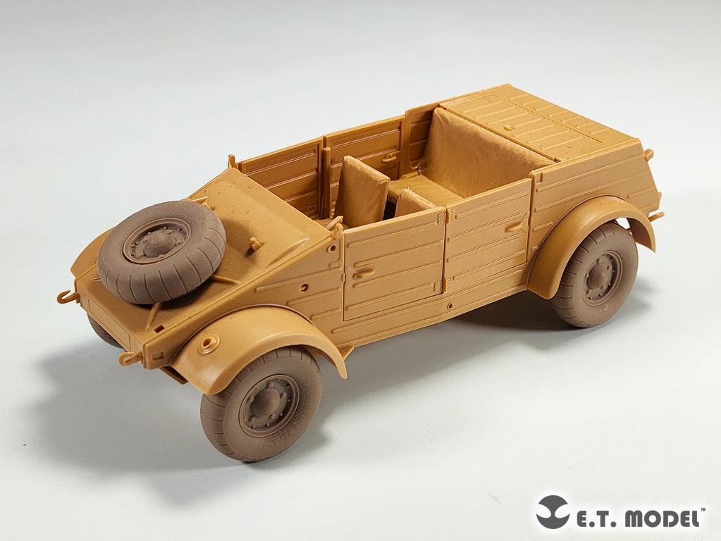 E.T. Model P35-139 WWII German Kübelwagen Type82 Sagged wheels Balloon tyre For TAMIYA Kit 1/35 – immagine 7