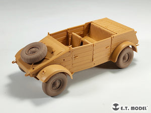 E.T. Model P35-139 WWII German Kübelwagen Type82 Sagged wheels Balloon tyre For TAMIYA Kit 1/35 – immagine 7