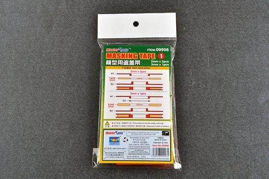 Ruban adhésif de masquage Trumpeter 09996 2 mm x 2, 3 mm x 1 (rubans sur bobines) – image 2