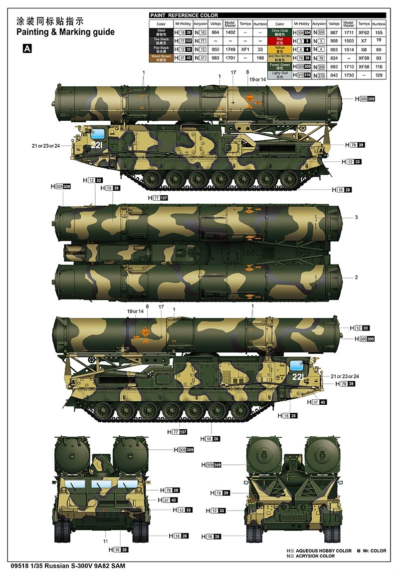 Trumpeter 09518 Russian S-300V 9A82 SAM 1/35 – imagen 5