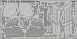 Eduard 48723 Sea Vixen folded wings, landing flaps 1/48 Airfix – immagine 2
