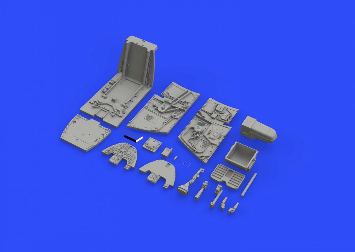 Eduard 648411 Bf 109G-6/ U4 cockpit TAMIYA 1/48