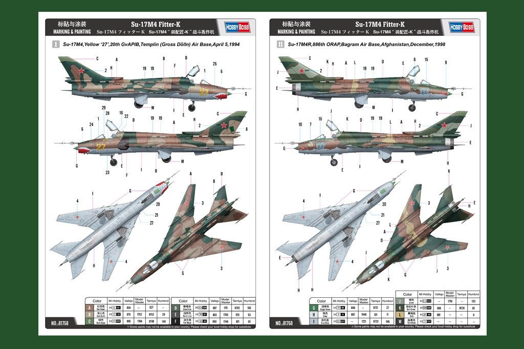 Hobby Boss 81758 Su-17M4 Fitter-K 1/48 – zdjęcie 4