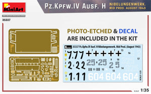 MiniArt 35337 Pz.Kpfw.IV Ausf. H NIBELUNGENWERK. MOYENNE PROD. AOÛT 1943 1/35 – image 2