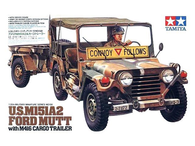 Tamiya 35130 M151A2 w/Cargo trailer 1/35