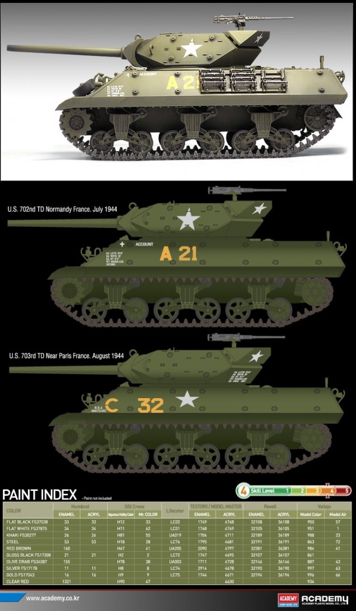 Academy 13288 USARMY M10 GM (1/35) – image 5