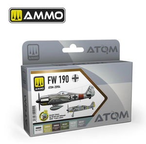 AMMO de Mig Jimenez 20904 ATOM FW 190 Couleurs Set 6x20ml