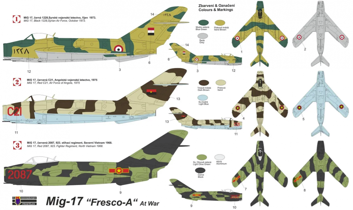 Kovozavody Prostejov KPM4826 MiG-17 „Fresco-A“ At War 1/48 – immagine 2