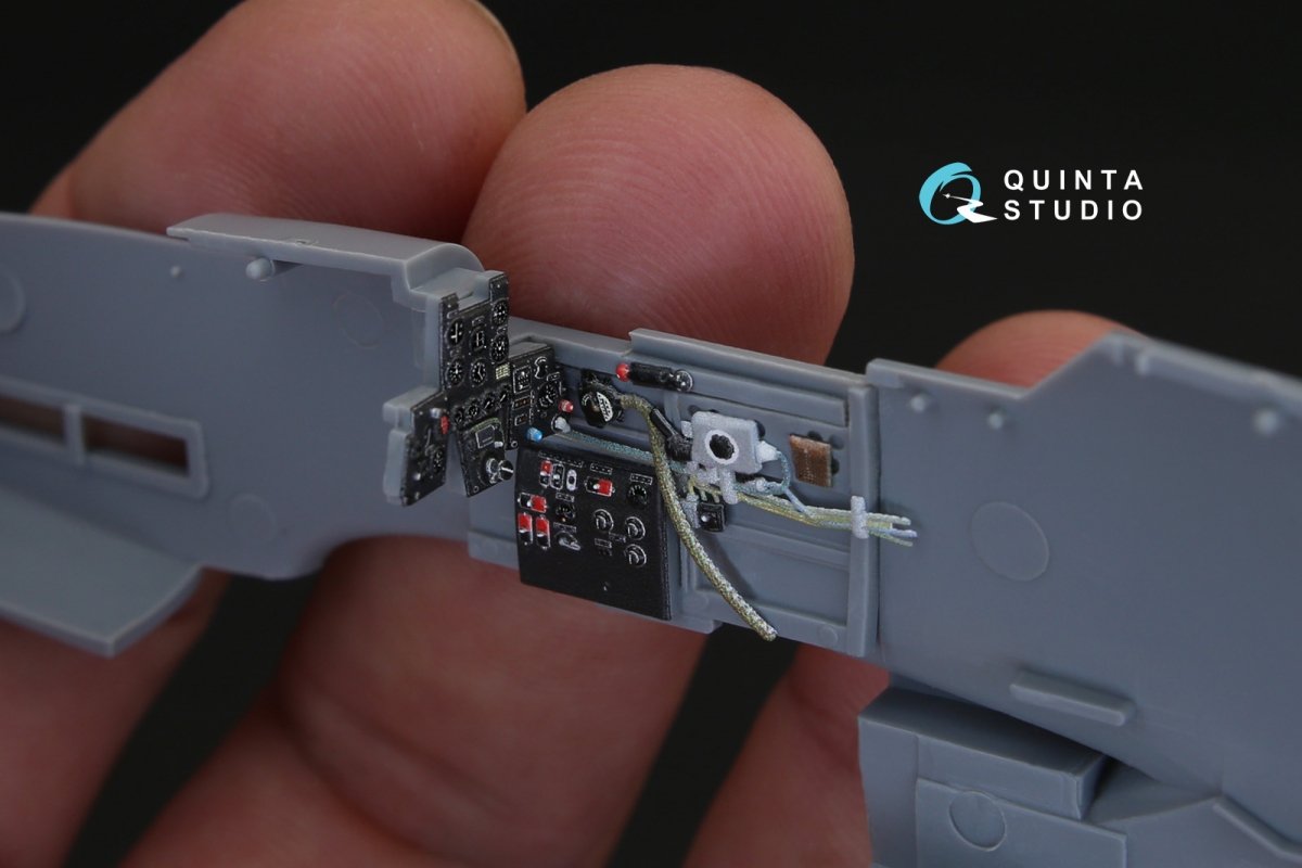 Quinta Studio QD48140 Ki-61-I 3D-Printed &amp;amp; coloured Interior on decal paper (for Hasegawa kit) 1/48 – immagine 6