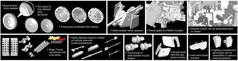 Dragon 6769 Panzerjager II fur Pak 40/2, Sd.Kfz.131 Marder II Early Production 1/35 – Bild 2