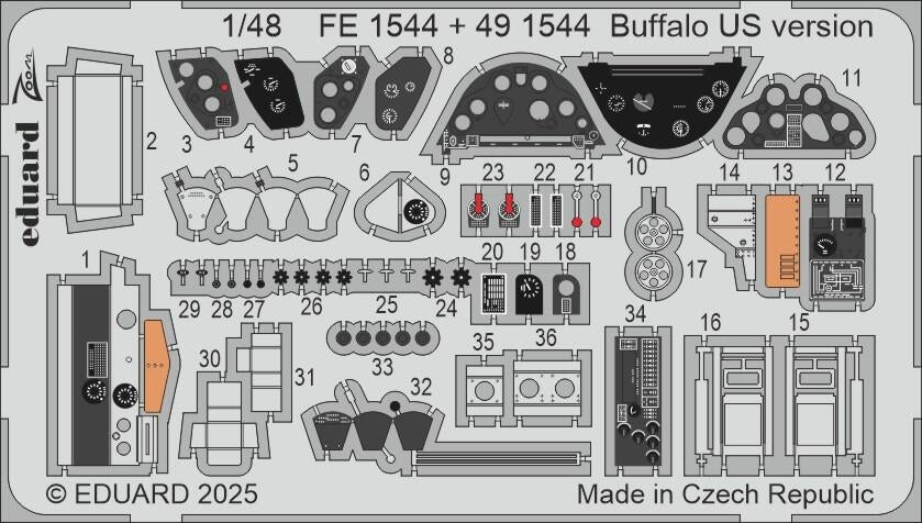 Eduard FE1544 Buffalo US version TAMIYA 1/48