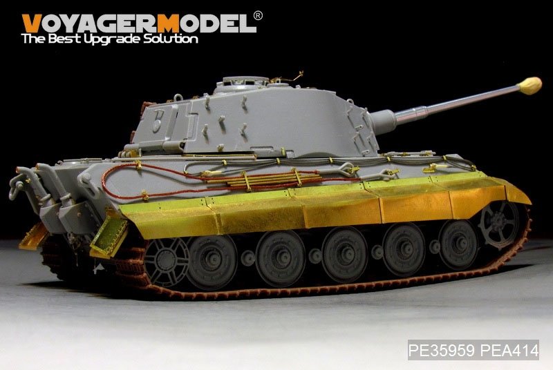 Maquette Voyager PE35959 Char King Tiger allemand de la Seconde Guerre mondiale (tourelle Hensehel) pour HOBBYBOSS 84531 1/35 – image 6