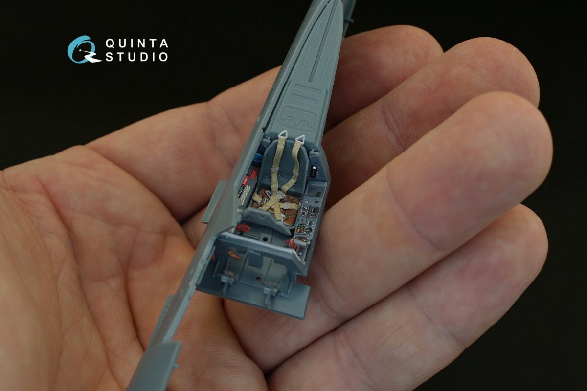 Quinta Studio QD48080 FW 190A-4 3D-Printed &amp;amp; coloured Interior on decal paper (for Eduard kit) 1/48 – immagine 4