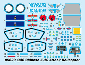 Trumpeter 05820 Chinese Z-10 Attack Helicopter 1/48 – imagen 3