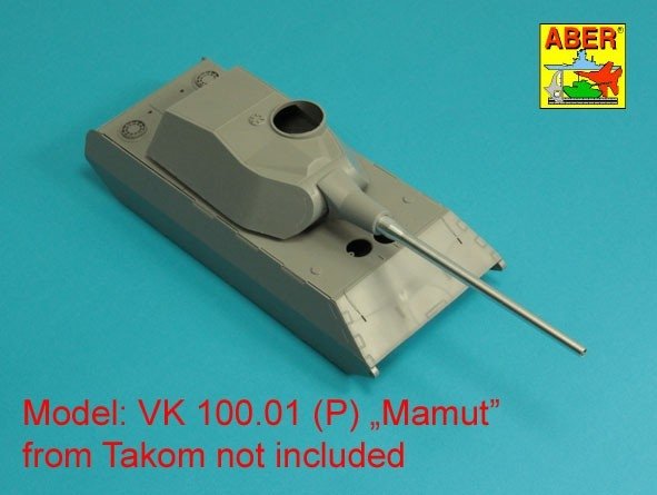 Aber 35L-327 Barrel 128mm PaK 44 L/55 for Vk 100.01(P) MAMMUT / Lufa 128mm PaK 44 L/55 do Vk 100.01(P) MAMMUT 1/35 – Bild 6