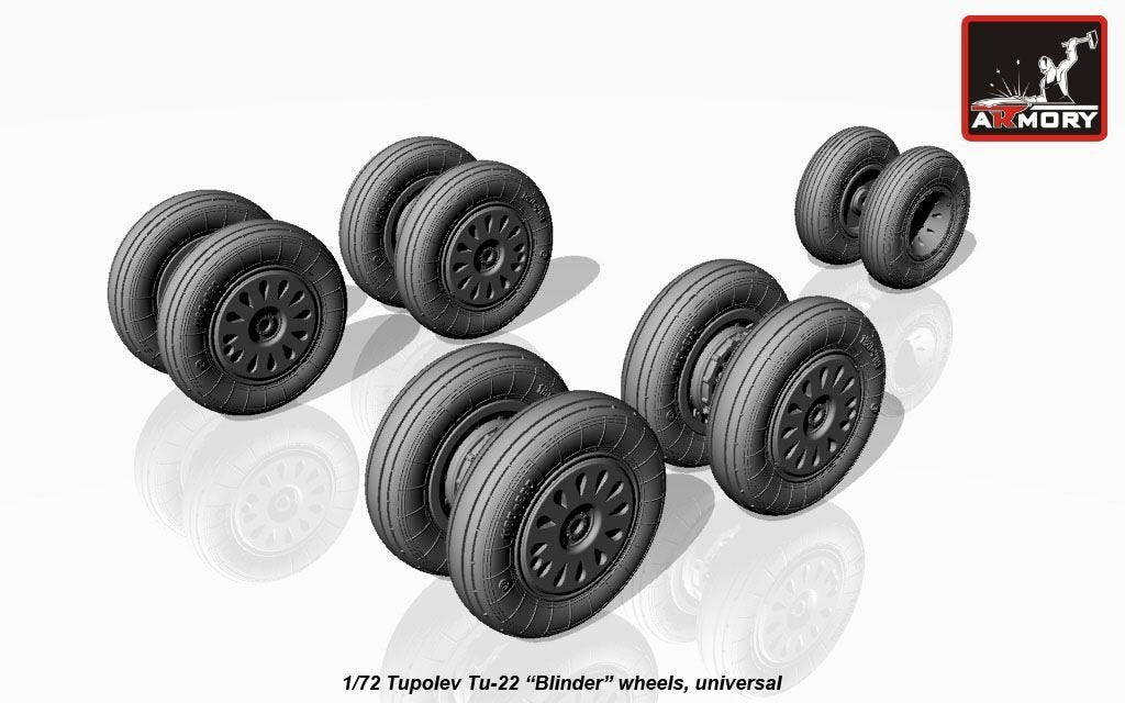 Armory Models AW72043 Tupolev Tu-22 Blinder wheels 1/72 – zdjęcie 6