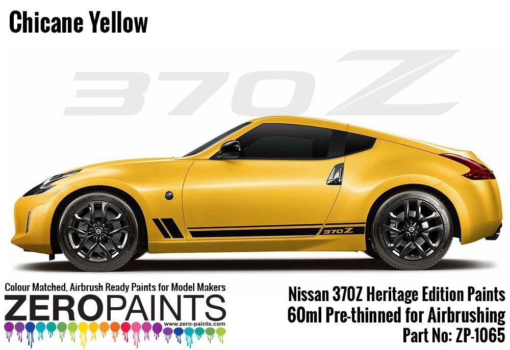 Peinture Zero Paints ZP-1065CHICANE Nissan 370Z Heritage Edition Jaune Chicane 60 ml