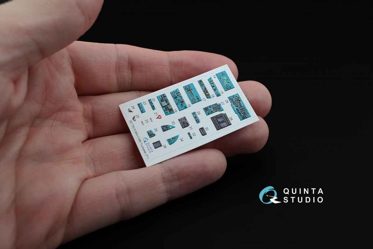 Quinta Studio QD72016 MiG-31BM 3D-Printed &amp;amp; coloured Interior on decal paper (for Trumpeter kit) 1/72 – Bild 3