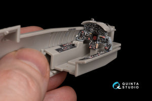 Quinta Studio QD48151 F-104S-ASA 3D-Printed &amp;amp; coloured Interior on decal paper (Hasegawa) 1/48 – immagine 3