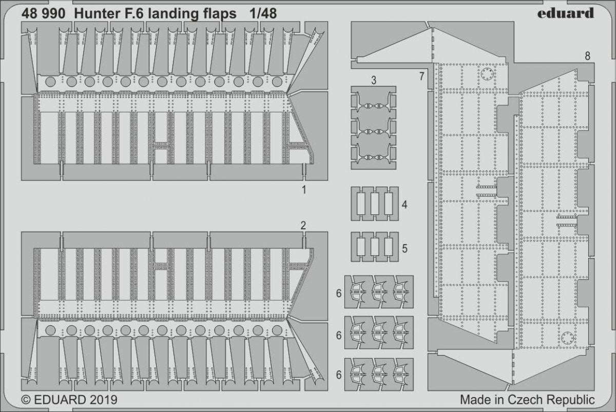 Eduard 48990 Hunter F.6 volets d&amp;#39;atterrissage 1/48 AIRFIX