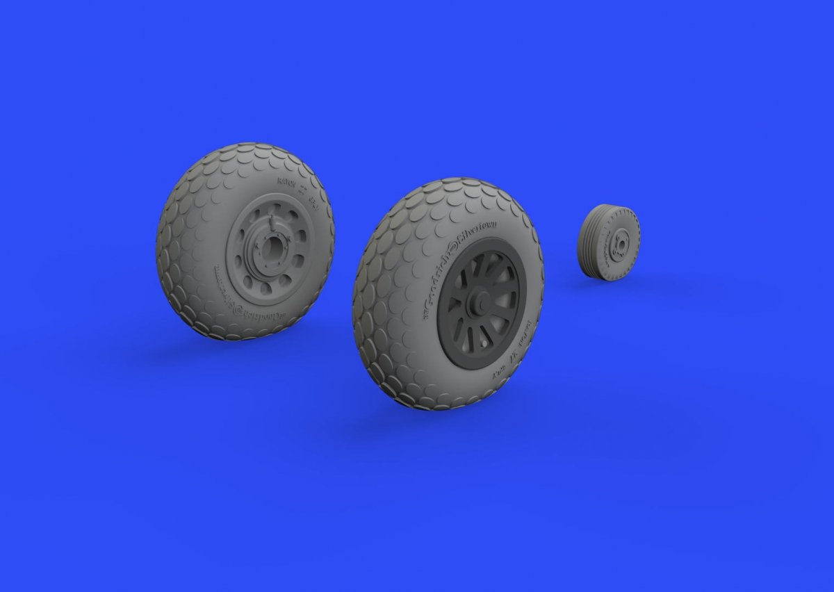 Eduard 648503 P-51D wheels oval tread 1/48 EDUARD – zdjęcie 2