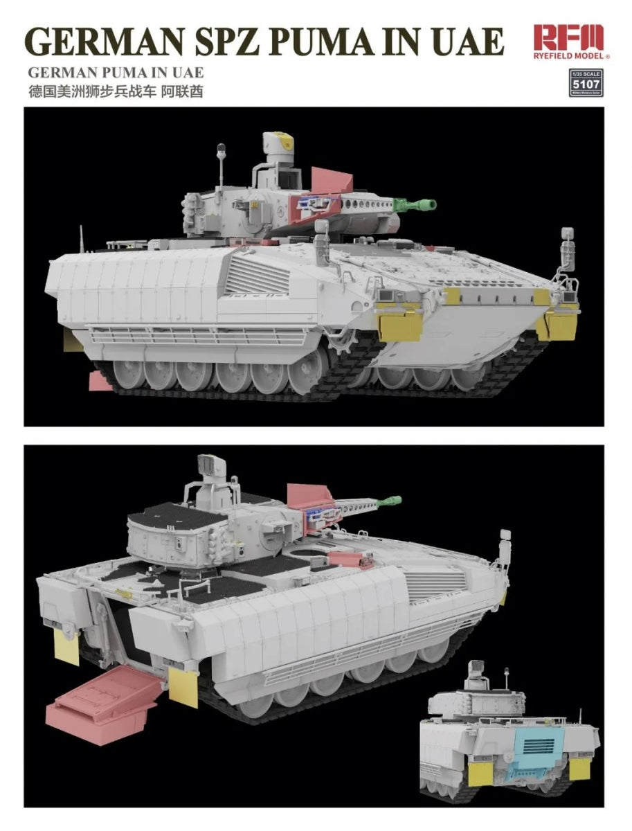 Maquette Rye Field 5107 SPZ Puma allemande aux Émirats arabes unis, échelle 1/35  – image 2