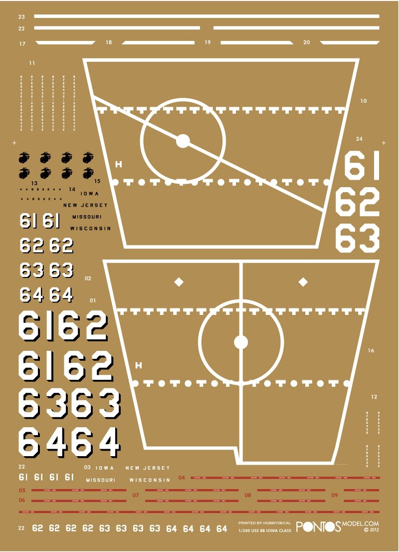 Pontos 35008F1 USS BB-62 New Jersey 1982 Kit de détails (1/350) – image 14