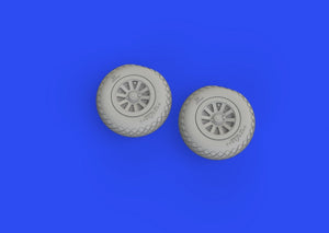 Eduard 672282 P-51B/C wheels diamond tread ARMA HOBBY 1/72 – imagen 2