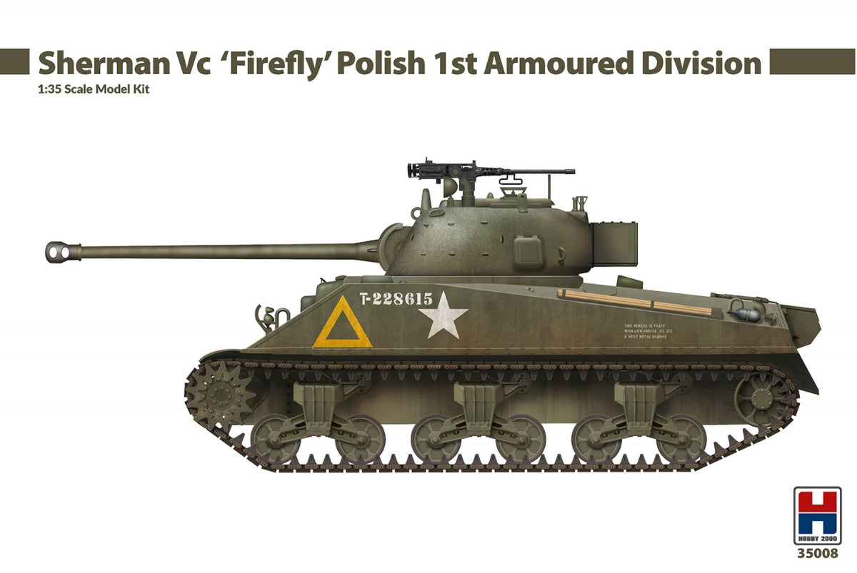 Hobby 2000 35008 Sherman Vc &amp;#39;Firefly&amp;#39; Polish 1st Armoured Division ( Rye Field Models + Cartograf )1/35