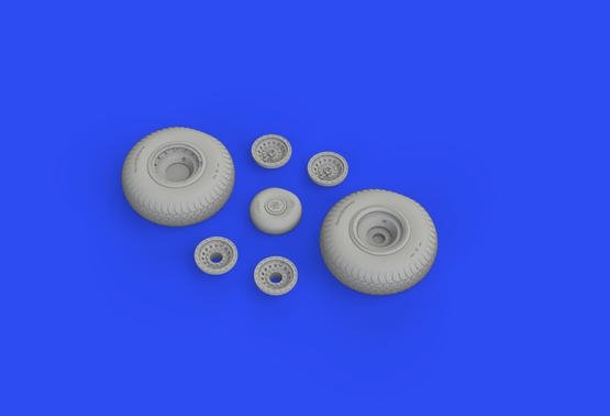 Eduard 648645 B-17 wheels rhomboid tread HONG KONG MODELS 1/48 – zdjęcie 2