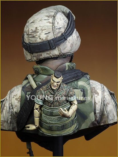 Young Miniatures YM1816 USMC Fallujah Iraq 2004 1/10 – immagine 6