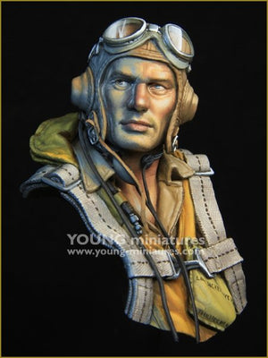 Young Miniatures YM1890 The Battle of Midway US Navy Pilot 1942 1/10 – immagine 2