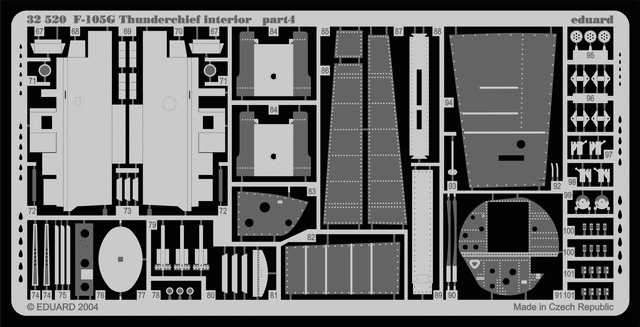 Eduard 32520 F-105G interior 1/32 TRUMPETER