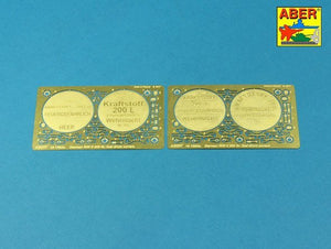 Aber 16158A German WW II 20L Jerry Can closings &amp;amp; 200L fuel drum covers (choice A) 1/16 – immagine 4
