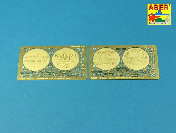 Aber 16158A German WW II 20L Jerry Can closings &amp;amp; 200L fuel drum covers (choice A) 1/16 – immagine 4