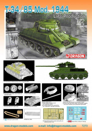 Dragon 7270 T-34/85, mod.1944 late (1/72) – image 2