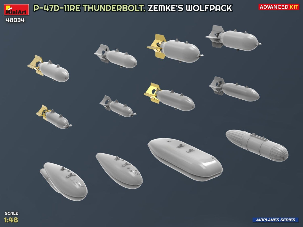 MiniArt 48034 P-47D-11RE Thunderbolt. Zemke&amp;#39;s Wolfpack. Advanced Kit 1/48 – imagen 16