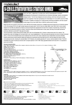 Modelcollect UA72200 B-52H U.S. Stratofortress strategic Bomber 1/72 – immagine 26