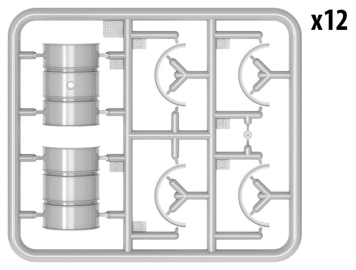 MiniArt 35597 GERMAN 200L FUEL DRUMS WW2 1/35 – imagen 6