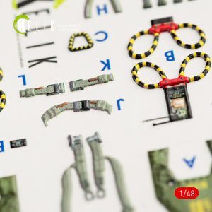 KELIK K48056 F-4G INTERIOR 3D DECALS FOR MENG KIT 1/48 – Bild 8
