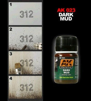 AK Interactive AK023 Dark Mud Effect 35ml – imagen 2