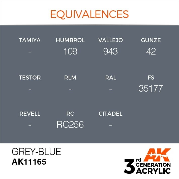 AK Interactive AK11165 GRIS-BLEU – STANDARD 17 ml – image 3