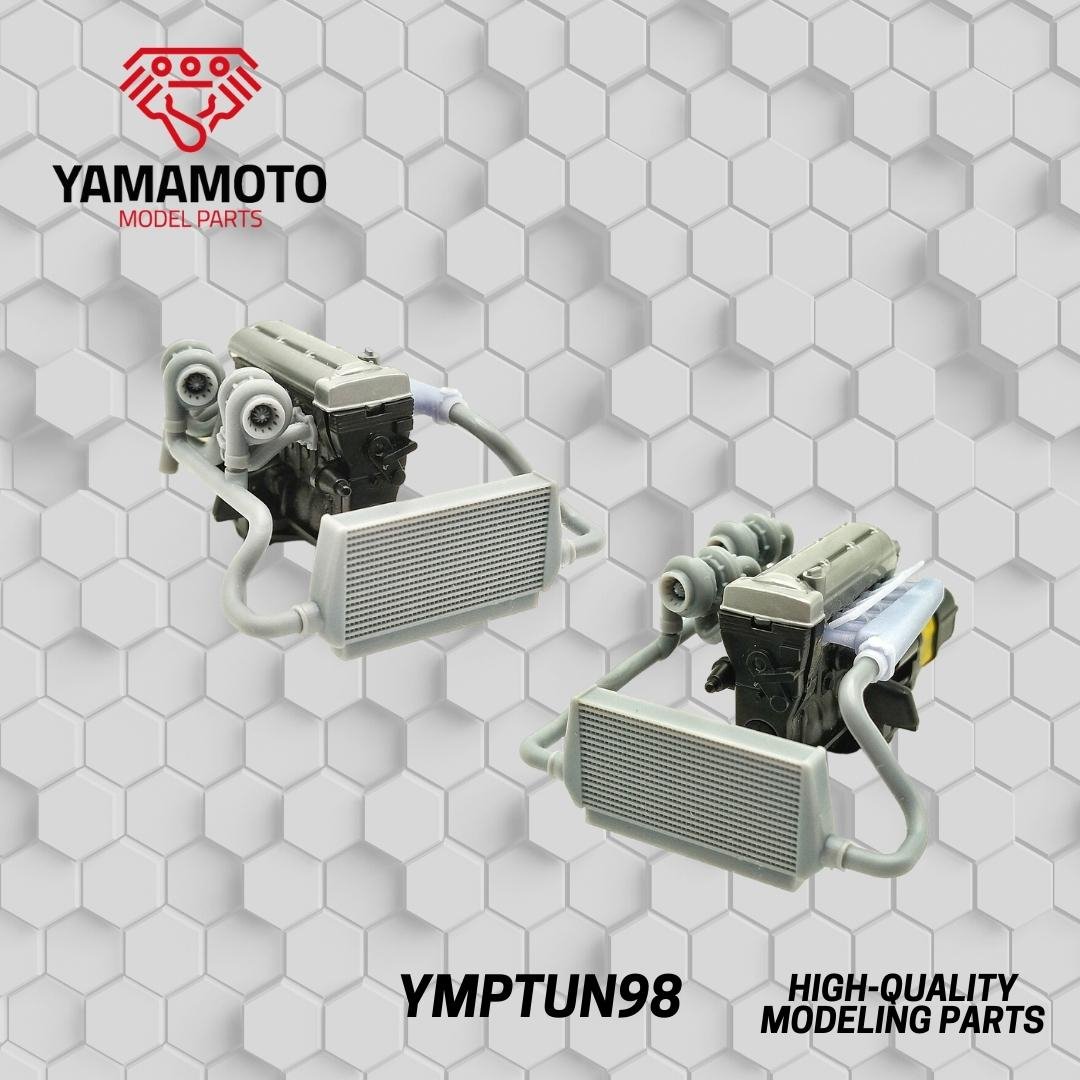 Yamamoto YMPTUN98 2JZ Twin Turbo Kit for Tamiya 24123 1/24 – immagine 4