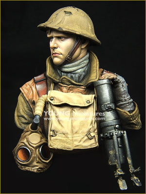 Young Miniatures YM1875 British LEWIS Gunner WWI 1/10 – Bild 3