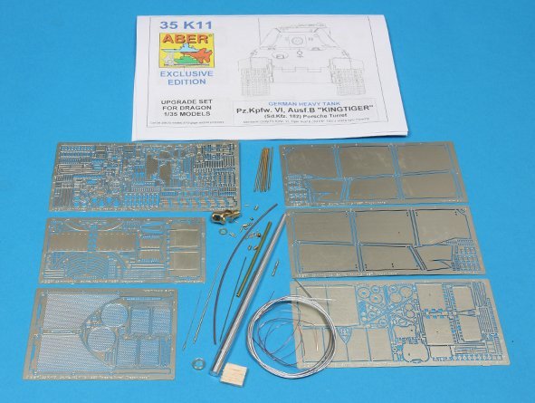 Aber 35K11 Pz.Kpfw. VI, Ausf.B (Sd.Kfz. 182) King Tiger (Porsche Turret) 1/35