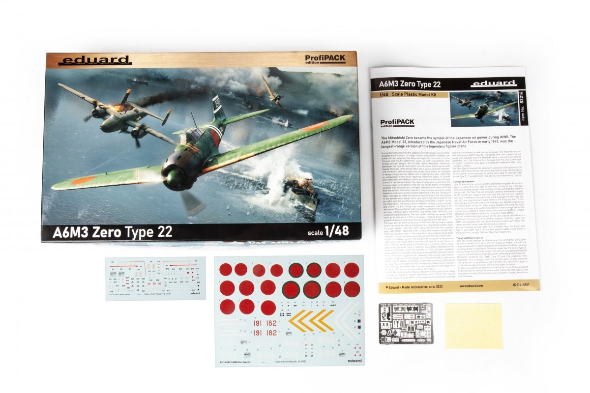 Eduard 82214 A6M3 Zero Type 22 Profipack 1/48 – Bild 3